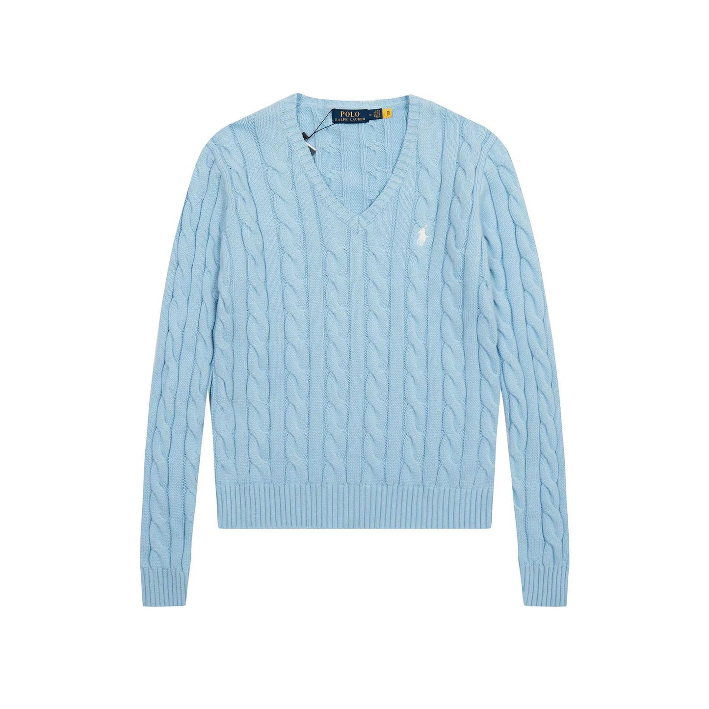 Polo Ralph Lauren V Neck Cable Knit Sweater