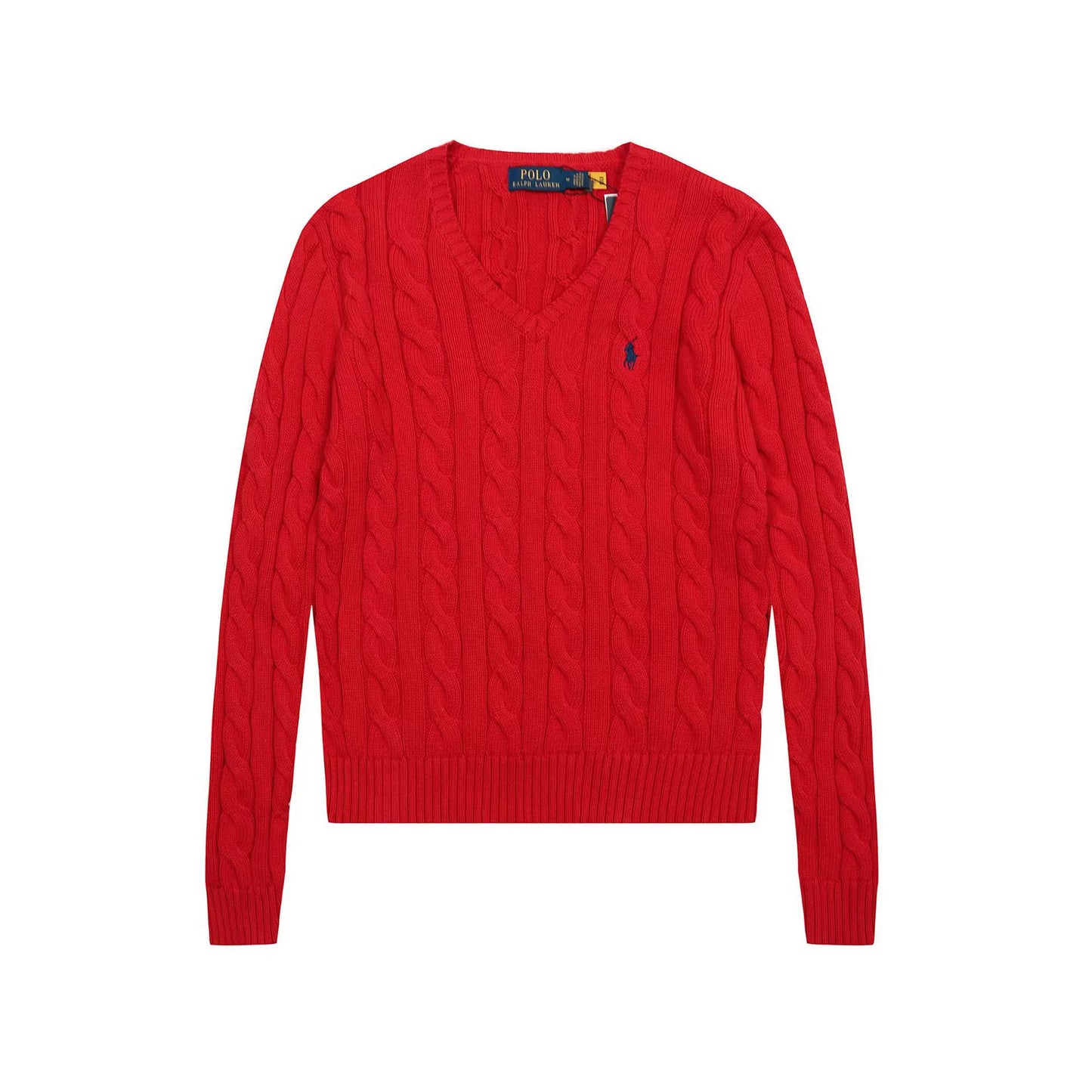 Polo Ralph Lauren V Neck Cable Knit Sweater