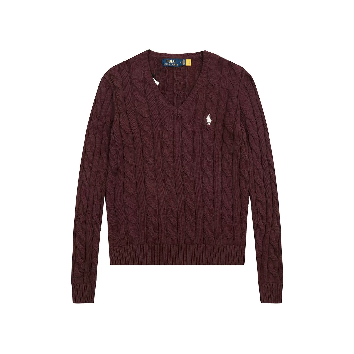 Polo Ralph Lauren V Neck Cable Knit Sweater