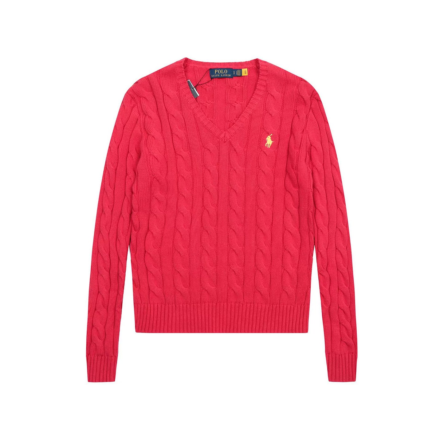 Polo Ralph Lauren V Neck Cable Knit Sweater