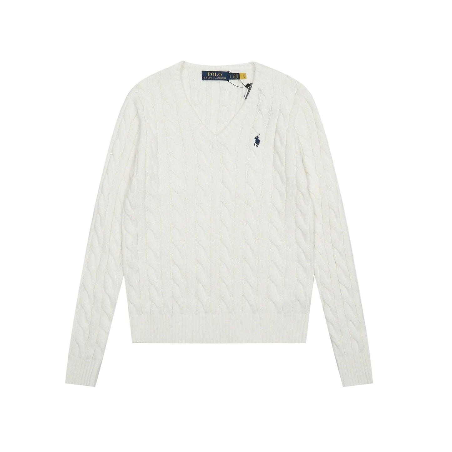 Polo Ralph Lauren V Neck Cable Knit Sweater